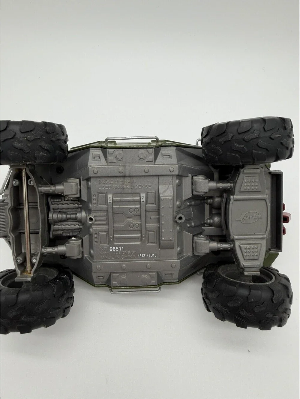 Halo 4 Warthog UNSC Metal/Plastic Toy Vehicle Microsoft JADA 2012 Missing Turret